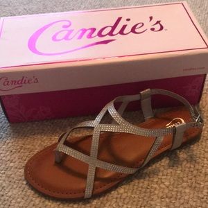 Silver/Grey Sparkly Candies Sandals